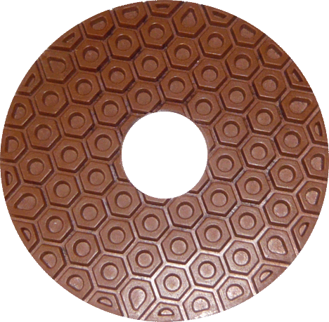 disque velcro "rayon de miel" Ø150mm, copper bond