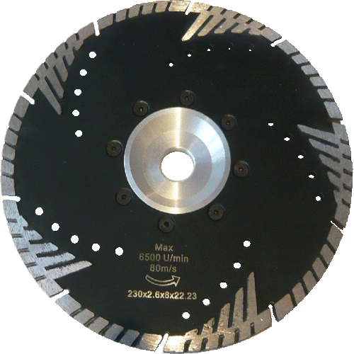 saw disc "Hurrikan" Ø 230mm, flange with bore 22,2mm