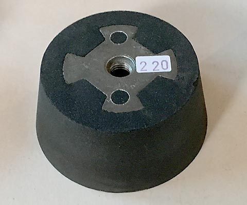 dry slip ring conical 90/110mm, M14, grit 220