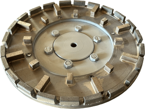 Milling plate Ø240mm with 39 segments for granite, M30 mount