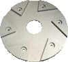 XXL® aluminum plate Ø445mm inclined
