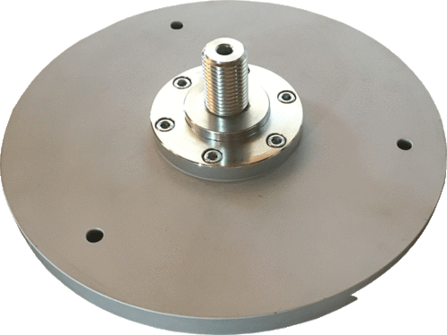 XXL® aluminium plaat Ø315mm inclined with flange M30