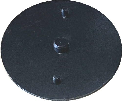 Plaque clip magnétique ALU Ø100mm avec Velcro