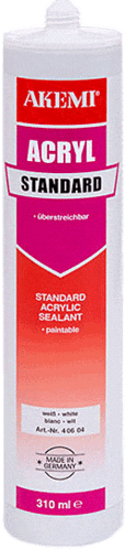 AKEMI® produit d‘etanchéité acrylique standard - 310ml PE-cartouche