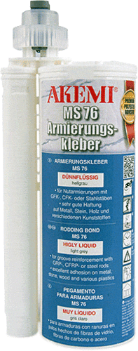 AKEMI® MS 76 - highly fluid - Armierungskleber - 490ml cartridge