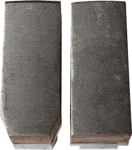 1 pair of Fickert 140mm metal diamond block, grit 60