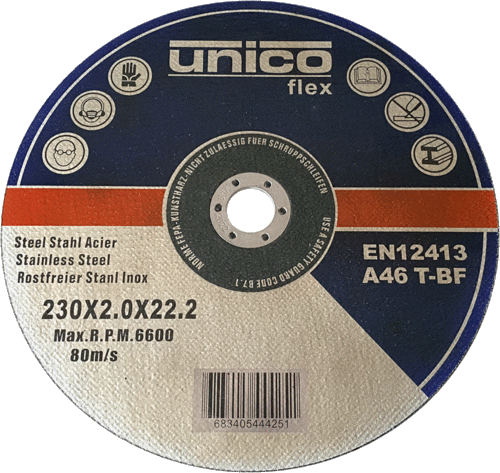 Cutting disc Ø230mm, bore 22.23mm