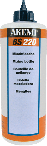 AKEMI® BS 220 mixing bottle (6 pieces, empty)