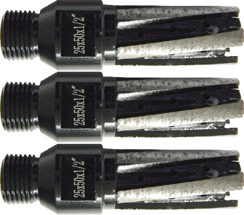 Finger milling cutter Ø25mm standard set of 3