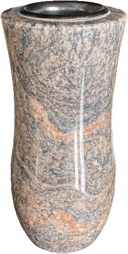 Gravestone vase natural stone - height 23cm