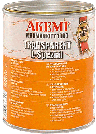 AKEMI® Marmorkitt 1000 Transparent L-Spezial - 900ml