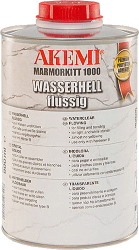 AKEMI® Marmorkitt 1000 Transparent flüssig wasserhell - 900ml