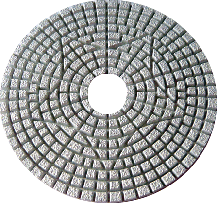 3-STEP-DIA-Pad Ø100mm Klett, nass, für Engineered Stone