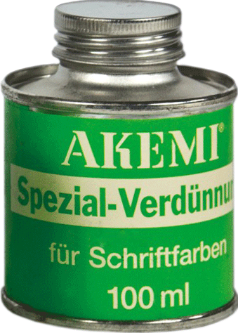 AKEMI® Schriftfarben-Verdünnung - 100ml Dose