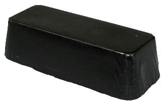 Hartwachs 350g Tafel - schwarz