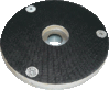 PVC-Aufsatz mit Klett zum Aufschrauben auf Teller Ø250mm