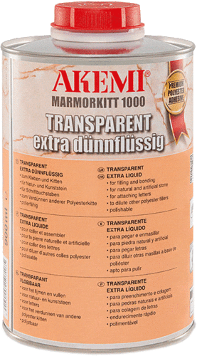 AKEMI® Marmorkitt 1000 Transparent extra dünnflüssig - 900ml