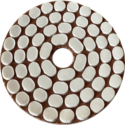 RAINBOW OVAL DIA-Pad Ø100mm velcro, wet and dry for marble / limestone