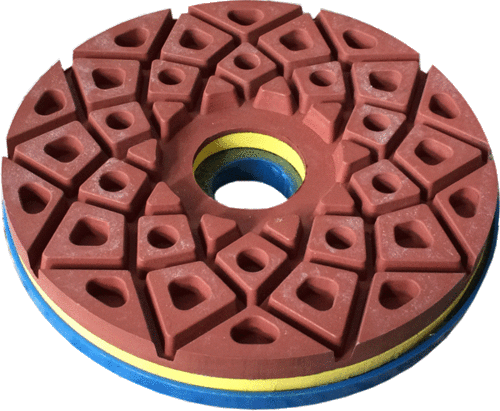 DIAMOND grinding wheel FLOWER Ø150mm, bore 35mm, filled, snail lock